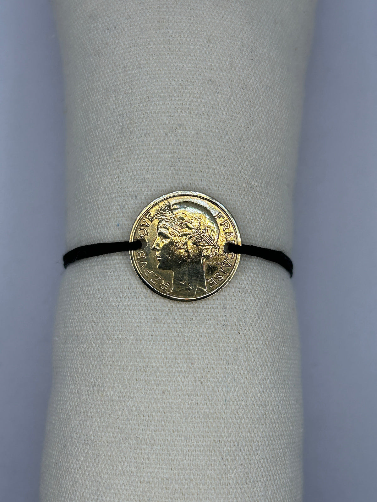 Bracelet en pièce de monnaie 1 franc Morlon MONNAIA