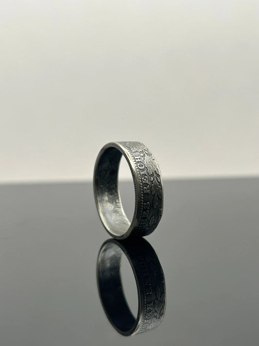 Bague pièce de monnaie 1 mark en Argent massif MONNAIA