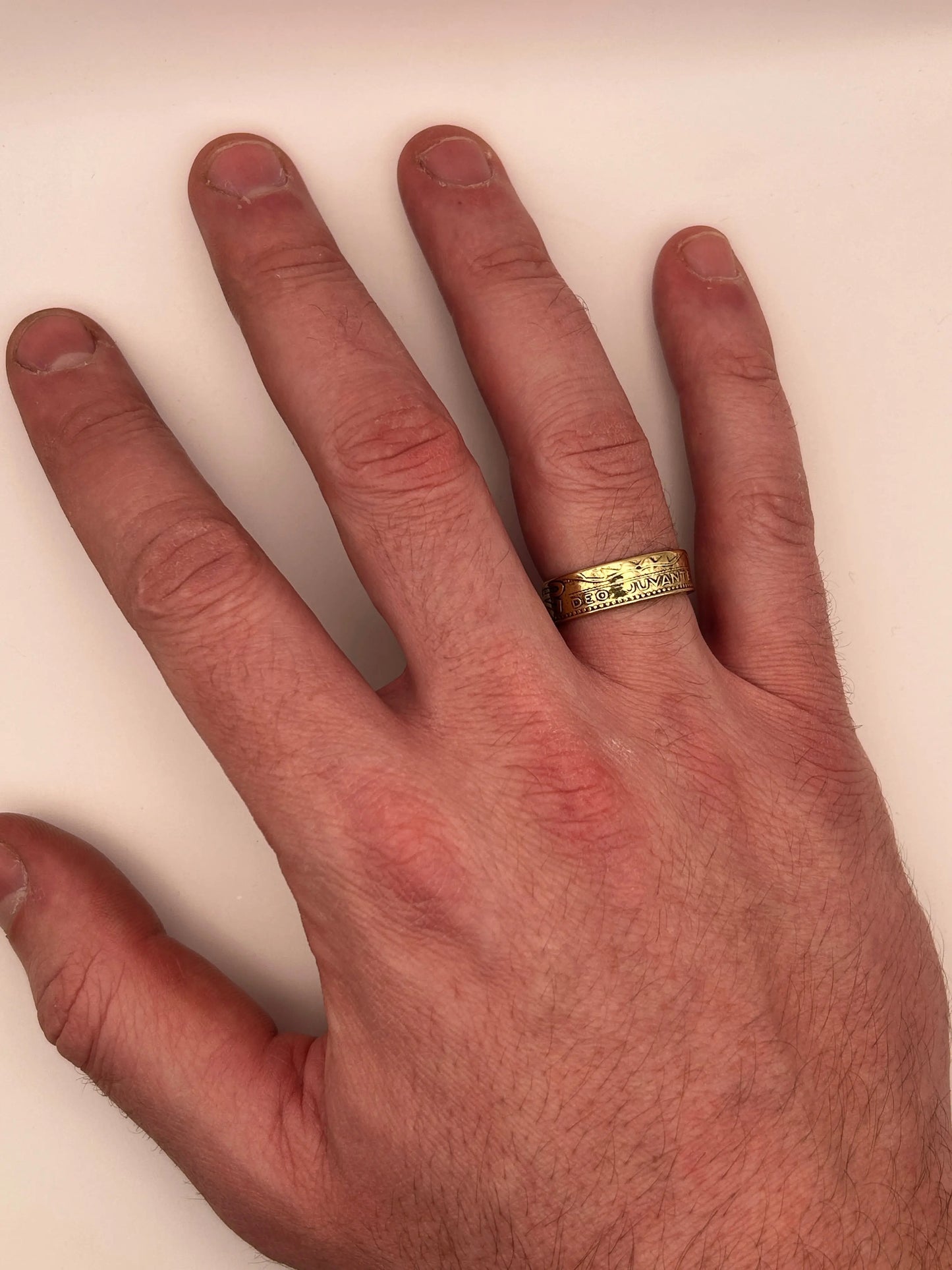 Bague pièce de monnaie 20 francs Monaco MONNAIA