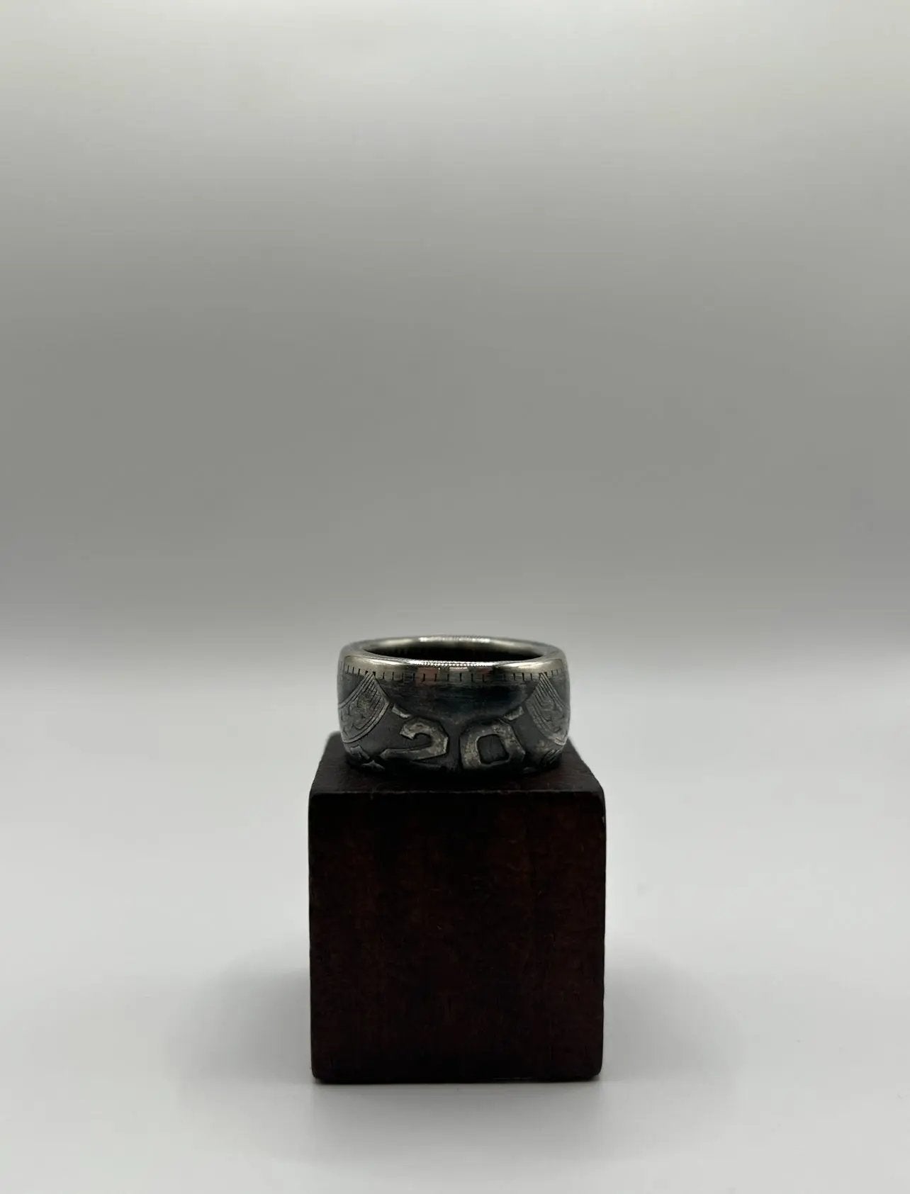 Bague pièce de monnaie 20 francs TURIN (alliage d'argent 680/1000) MONNAIA