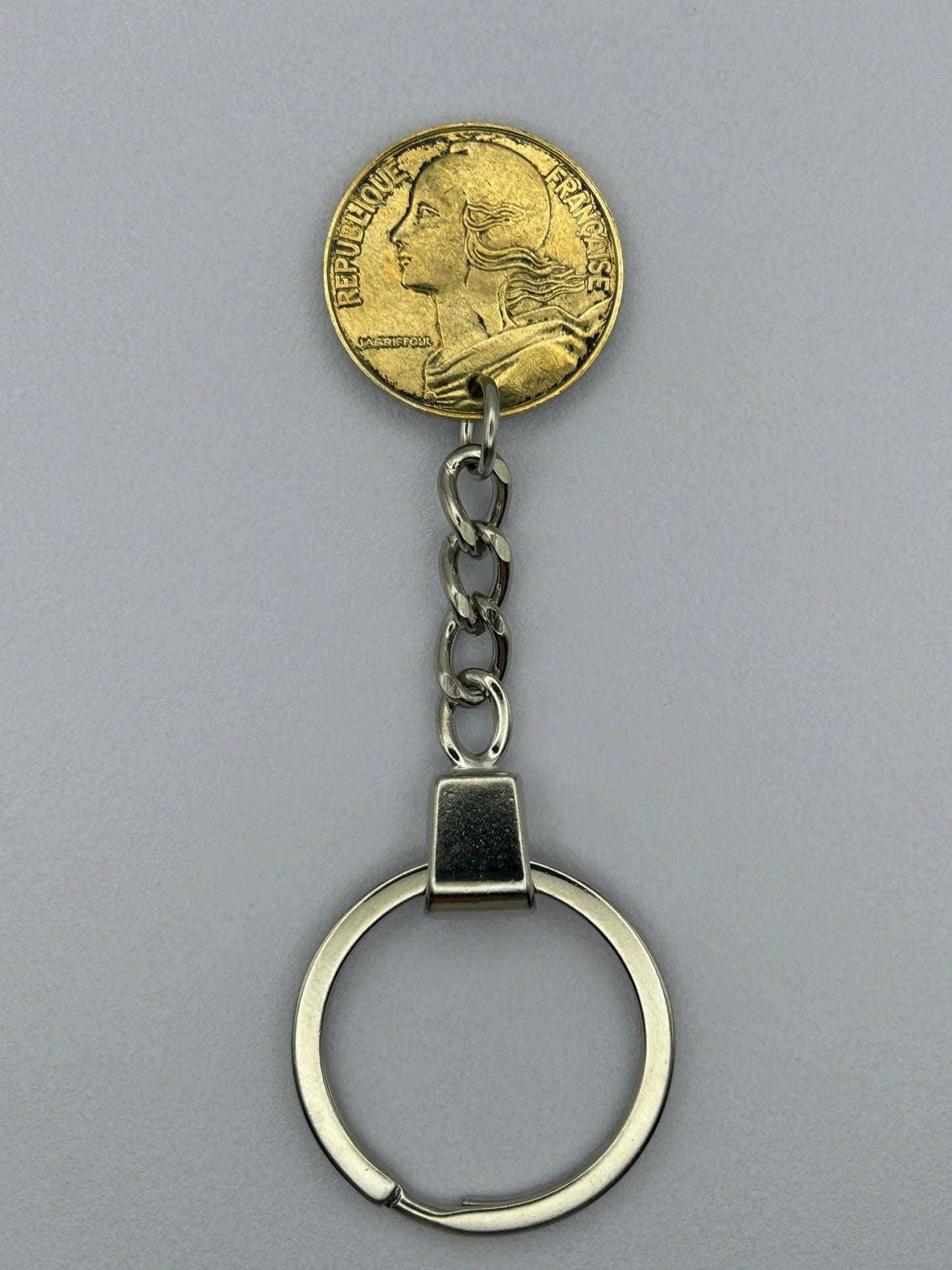 Porte-clés en pièce de monnaie – 20 centimes Marianne MONNAIA