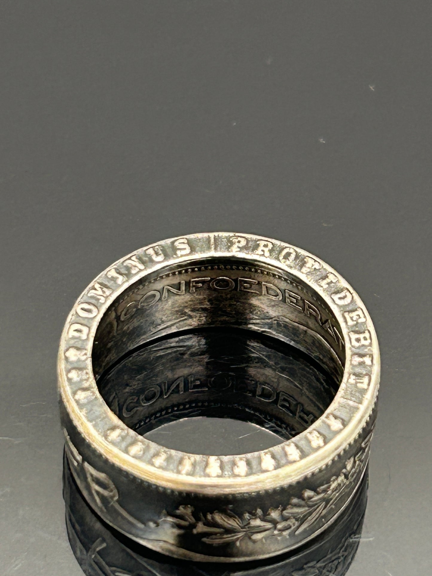 Bague pièce de monnaie 5 francs Suisse en argent massif Monnaia, bijou artisanal unique