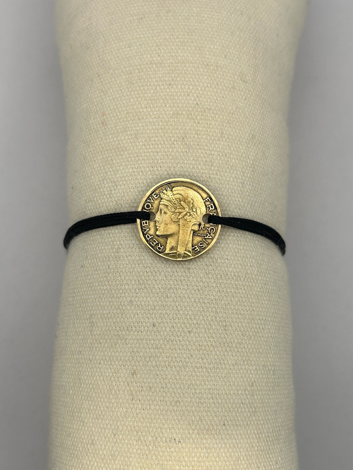 Bracelet en pièce de monnaie 50 centimes Morlon MONNAIA