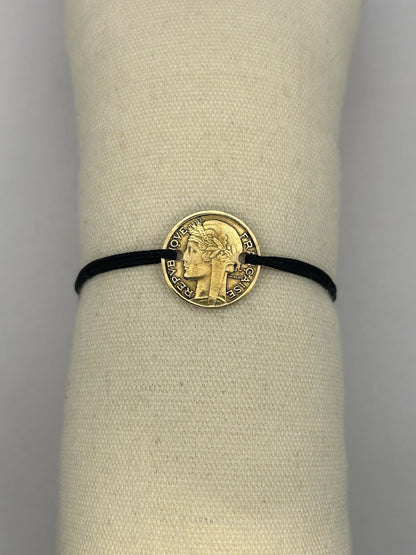 Bracelet en pièce de monnaie 50 centimes Morlon MONNAIA