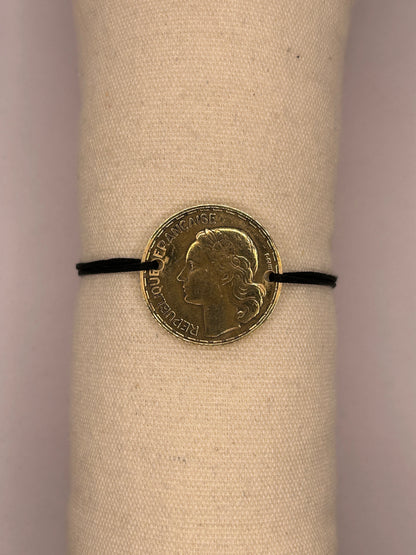 Bracelet en pièce de monnaie 50 francs Guiraud MONNAIA