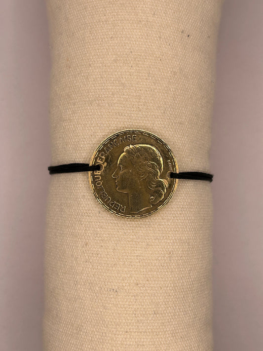 Bracelet en pièce de monnaie 50 francs Guiraud MONNAIA