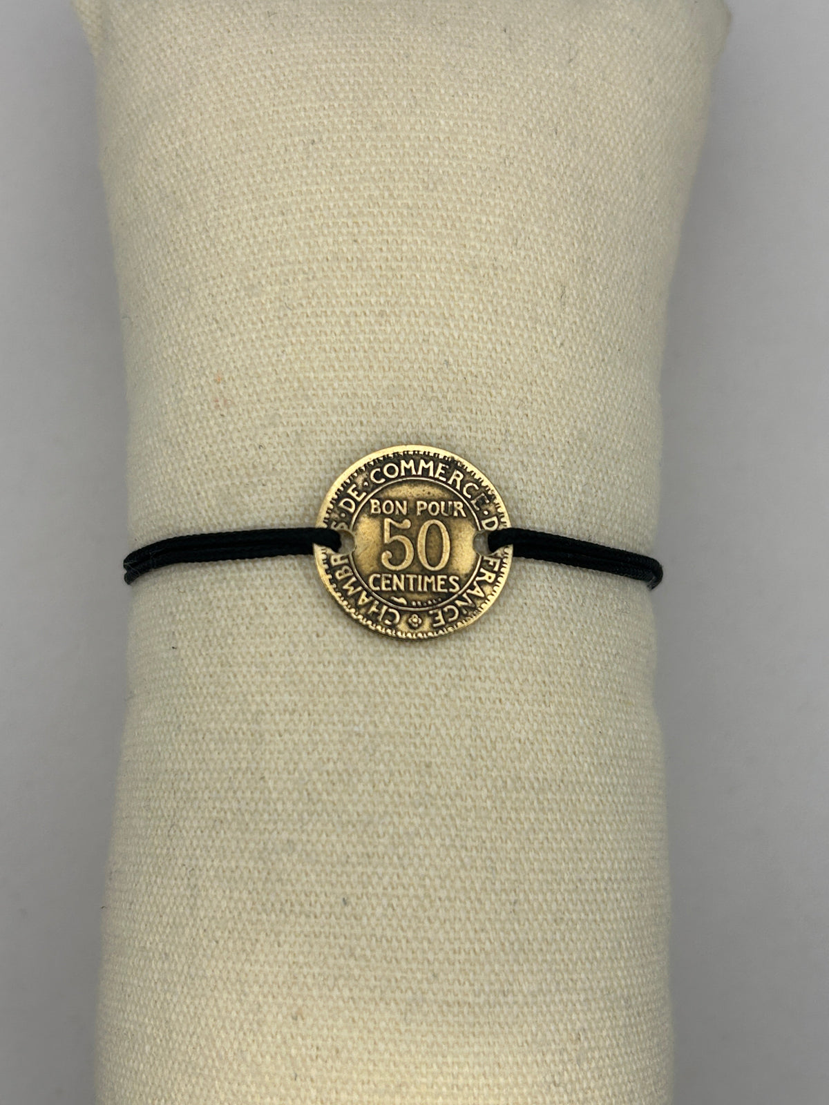 Bracelet en pièce de monnaie 50 centimes Chambres de commerce MONNAIA