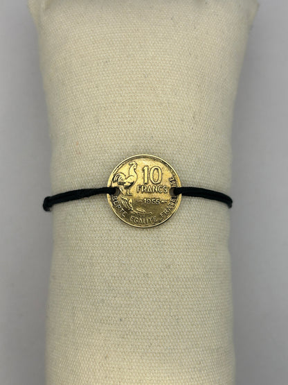 Bracelet en pièce de monnaie 10 francs Guiraud MONNAIA