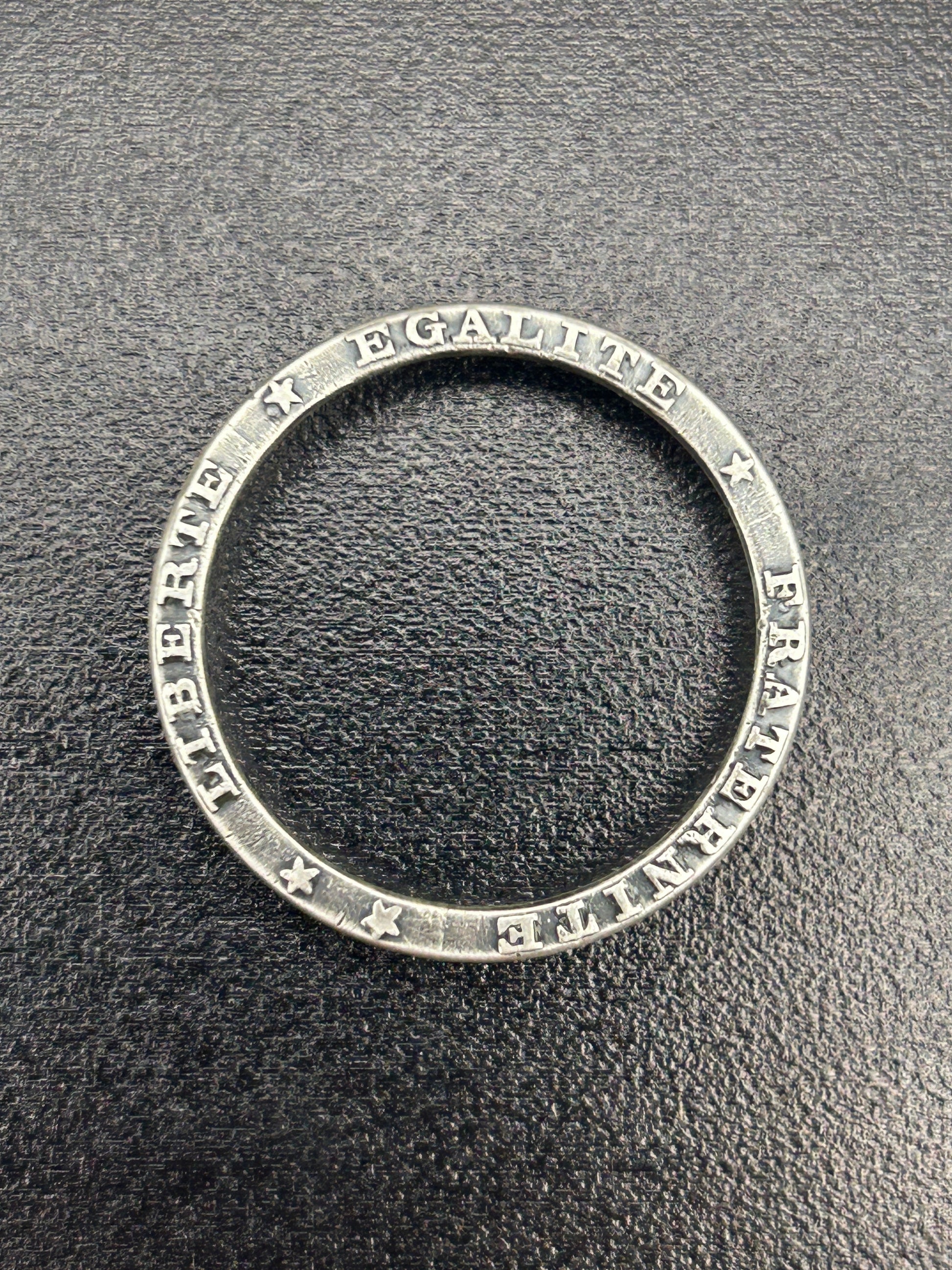 Bague pièce de monnaie petite Semeuse en argent massif MONNAIA