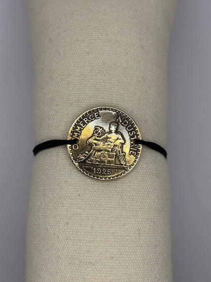 Bracelet en pièce de monnaie 2 francs Chambres de commerce MONNAIA