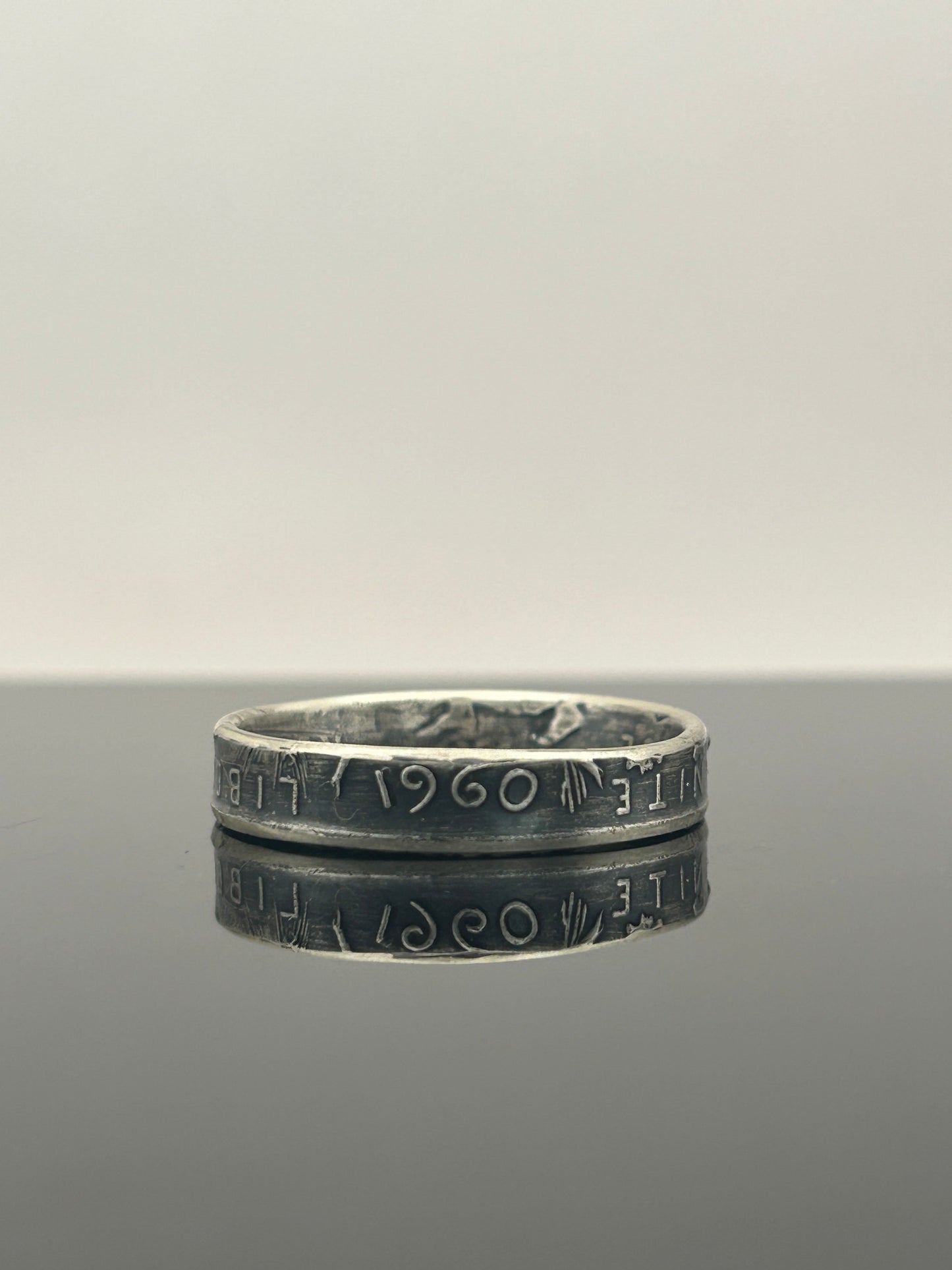 Bague pièce de monnaie petite Semeuse en argent massif MONNAIA