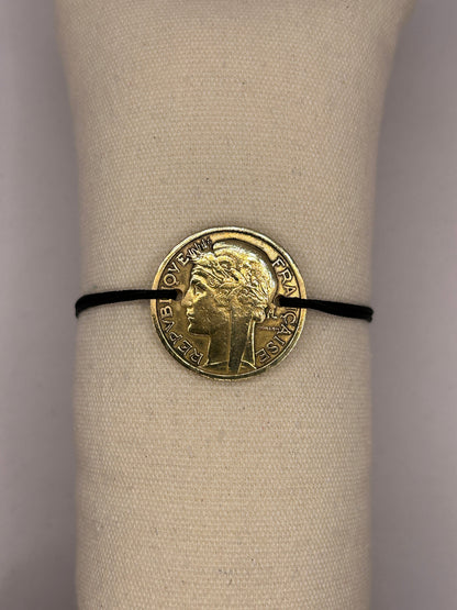 Bracelet en pièce de monnaie 2 francs Morlon MONNAIA