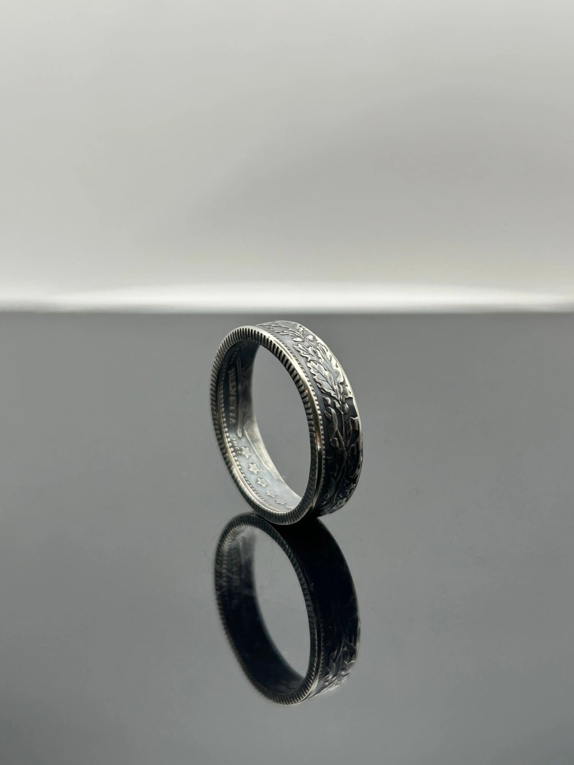 Bague pièce de monnaie 1 franc SUISSE en argent massif MONNAIA