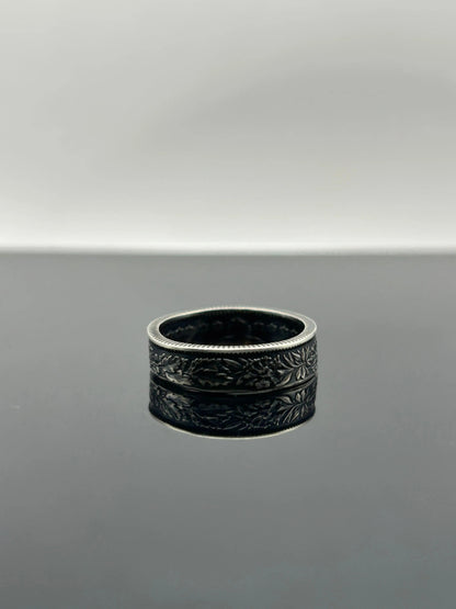 Bague pièce de monnaie 1 franc SUISSE en argent massif MONNAIA