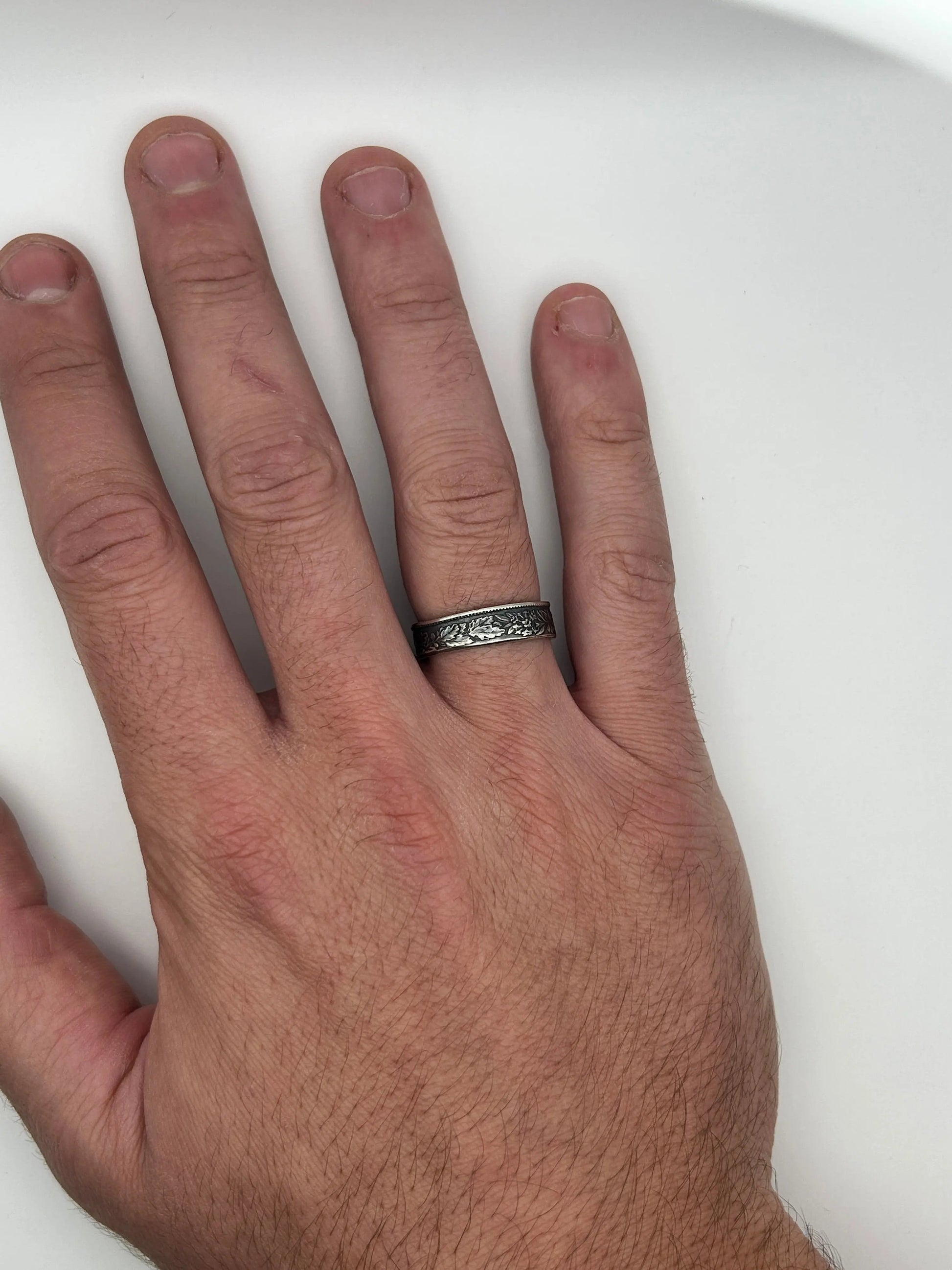 Bague pièce de monnaie 1 franc SUISSE en argent massif MONNAIA