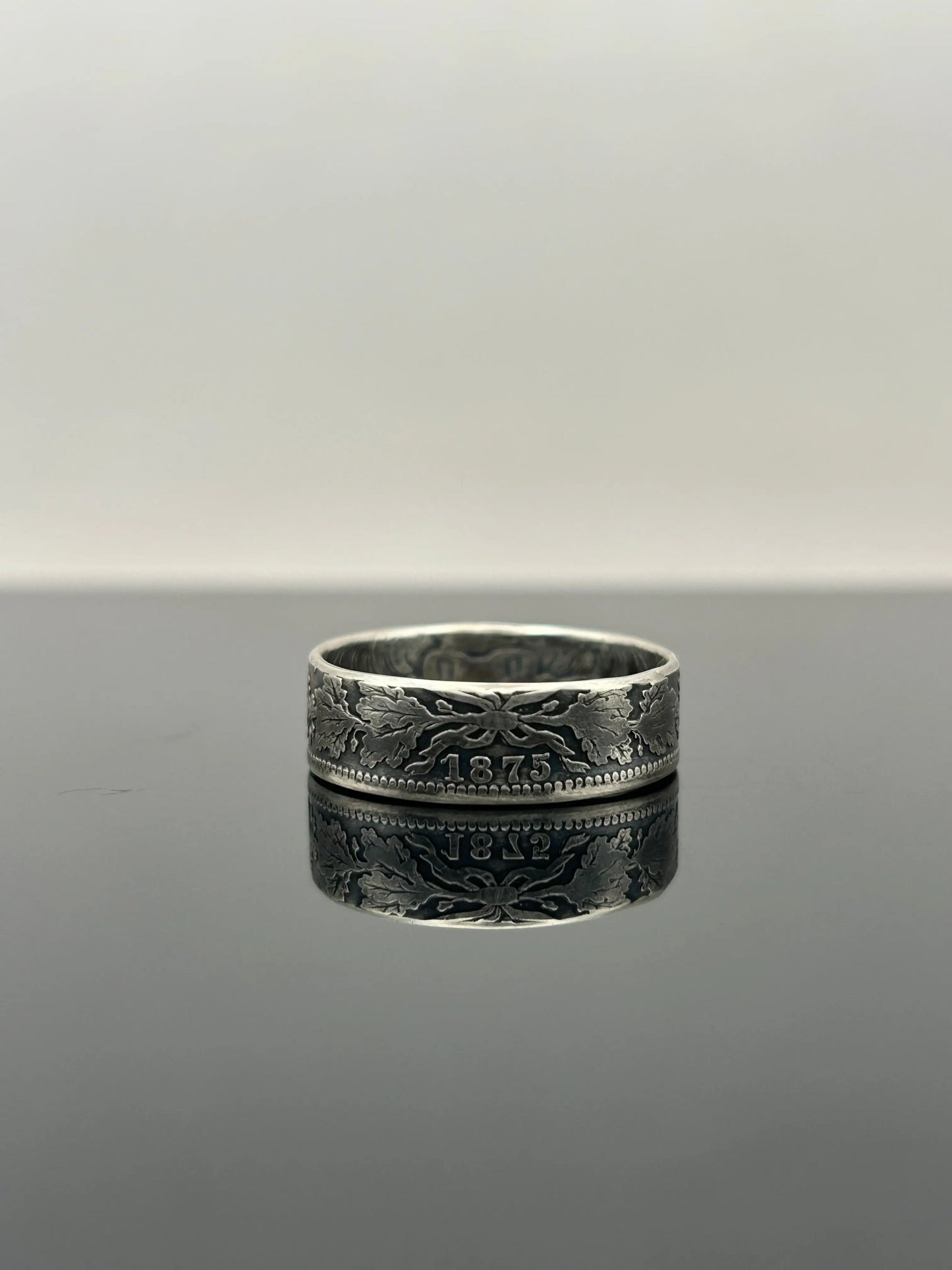 Bague pièce de monnaie 1 mark en Argent massif MONNAIA