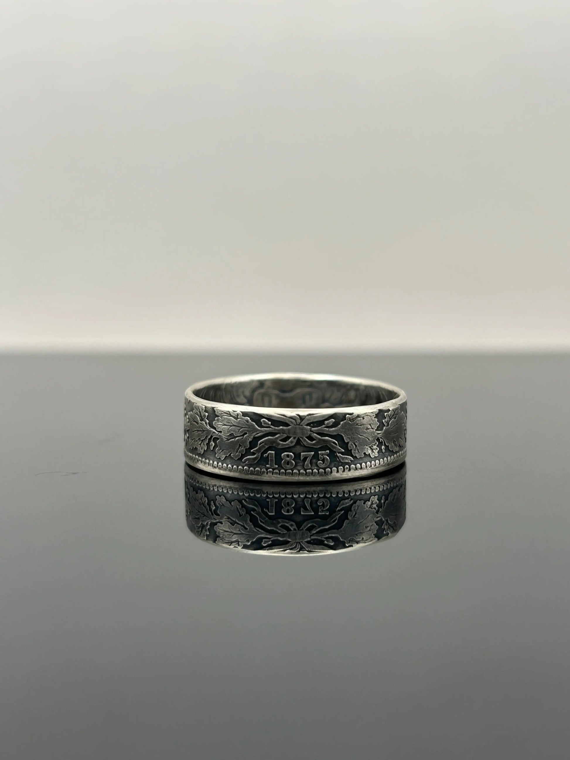 Bague pièce de monnaie 1 mark en Argent massif MONNAIA