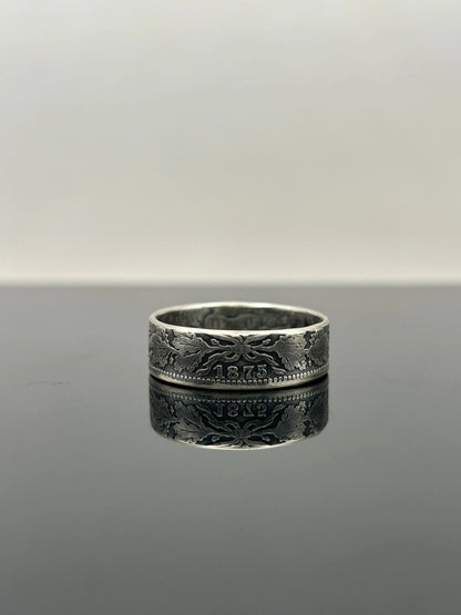 Bague pièce de monnaie 1 mark en Argent massif MONNAIA
