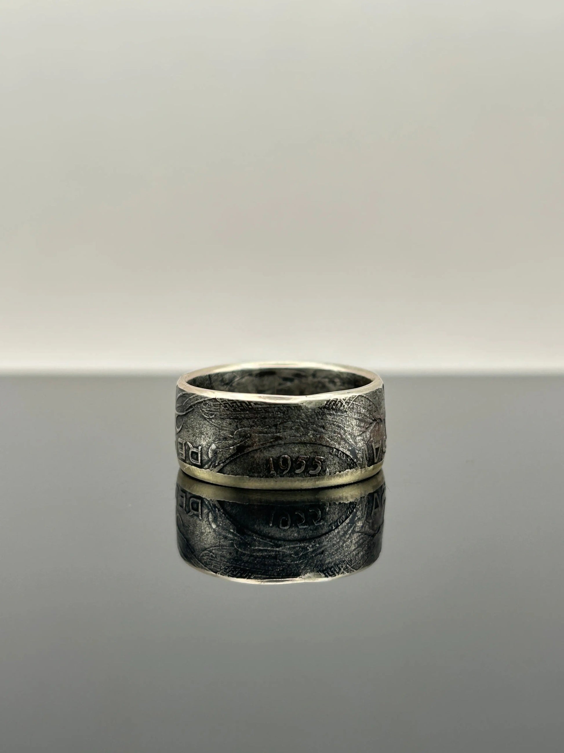 Bague pièce de monnaie 10 ESCUDOS Portugais en argent 680% MONNAIA