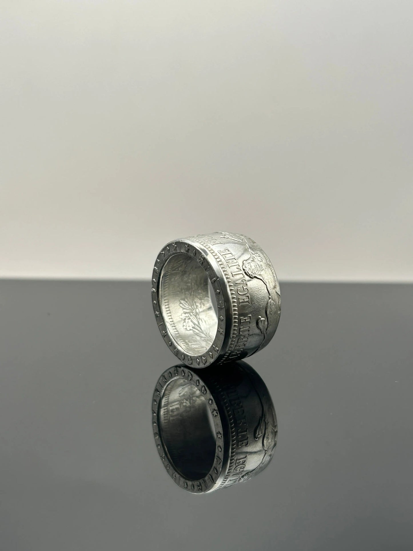 Bague pièce de monnaie 10 Francs HERCULE en argent massif MONNAIA