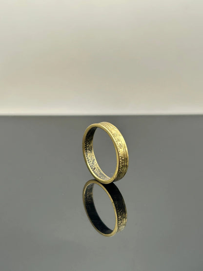 Bague pièce de monnaie 10 francs Monaco MONNAIA