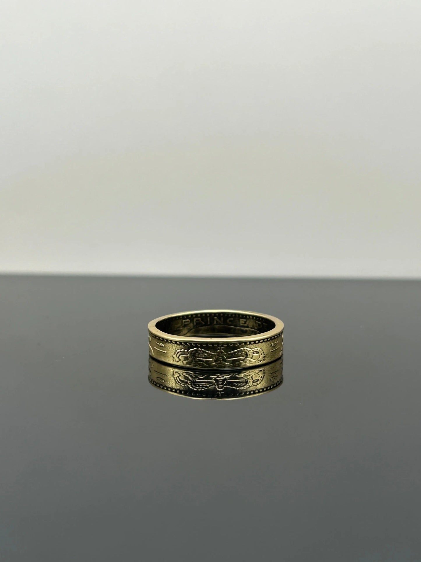 Bague pièce de monnaie 10 francs Monaco MONNAIA