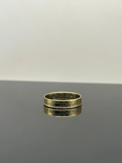 Bague pièce de monnaie 10 francs Monaco MONNAIA
