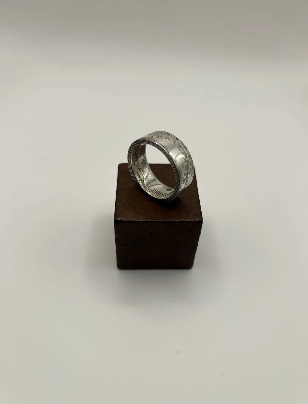 Bague pièce de monnaie 10 francs TURIN (alliage d'argent 680%) MONNAIA