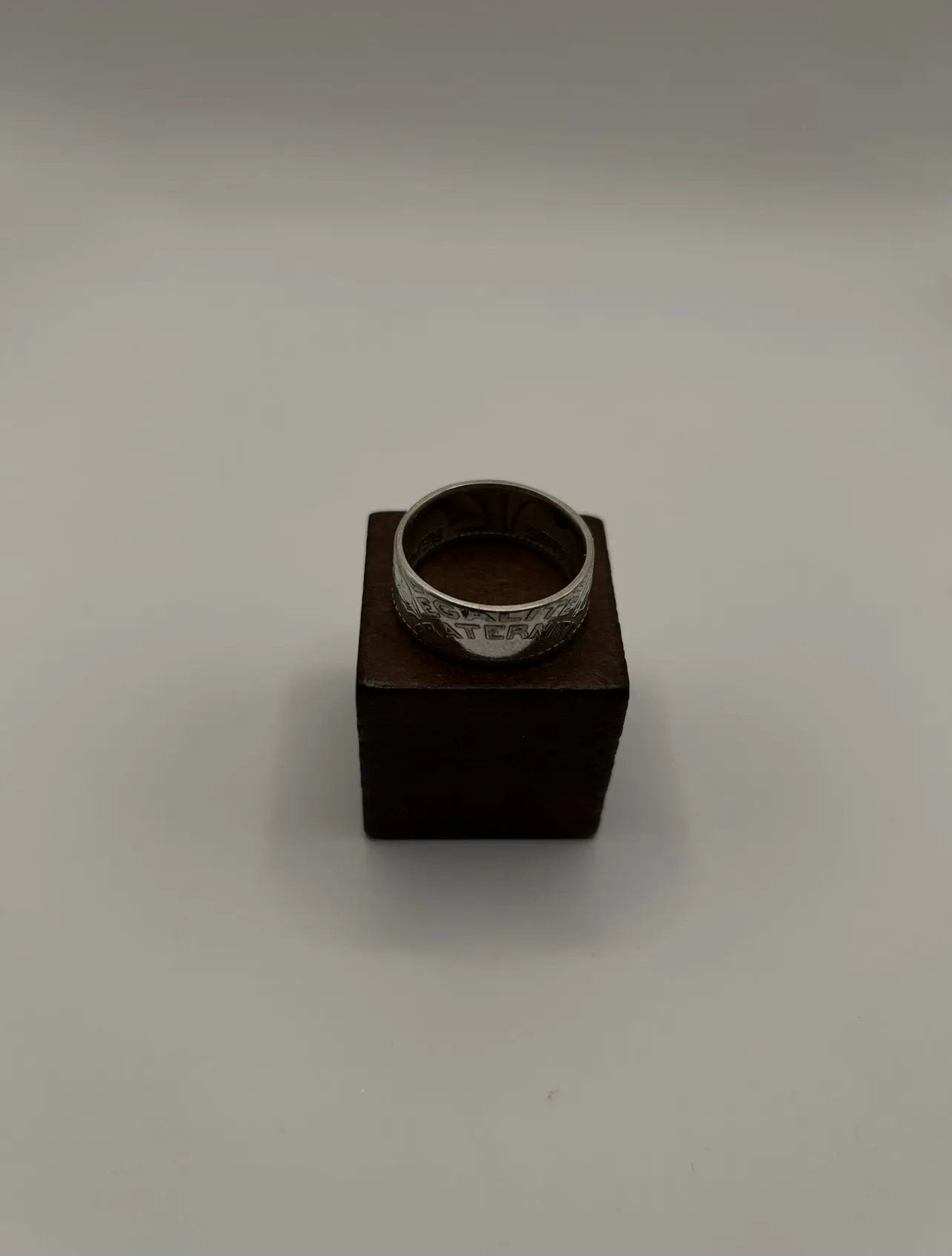 Bague pièce de monnaie 10 francs TURIN (alliage d'argent 680%) MONNAIA