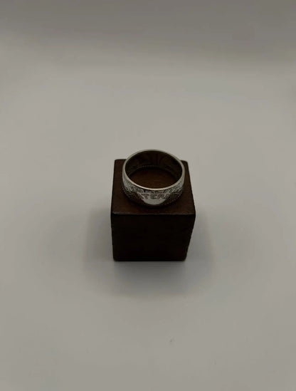 Bague pièce de monnaie 10 francs TURIN (alliage d'argent 680%) MONNAIA