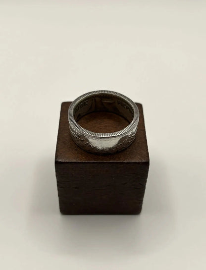 Bague pièce de monnaie 10 francs TURIN (alliage d'argent 680%) MONNAIA