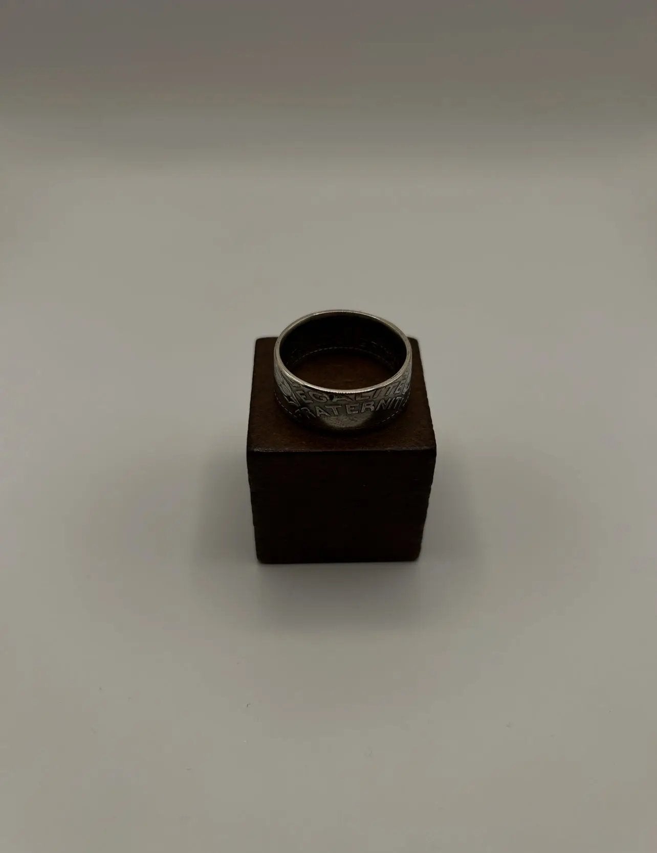 Bague pièce de monnaie 10 francs TURIN (alliage d'argent 680%) MONNAIA