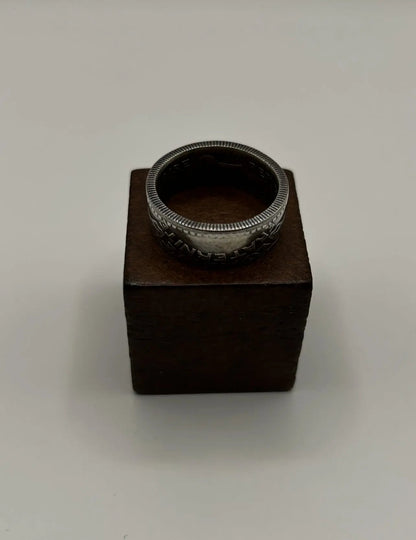 Bague pièce de monnaie 10 francs TURIN (alliage d'argent 680%) MONNAIA