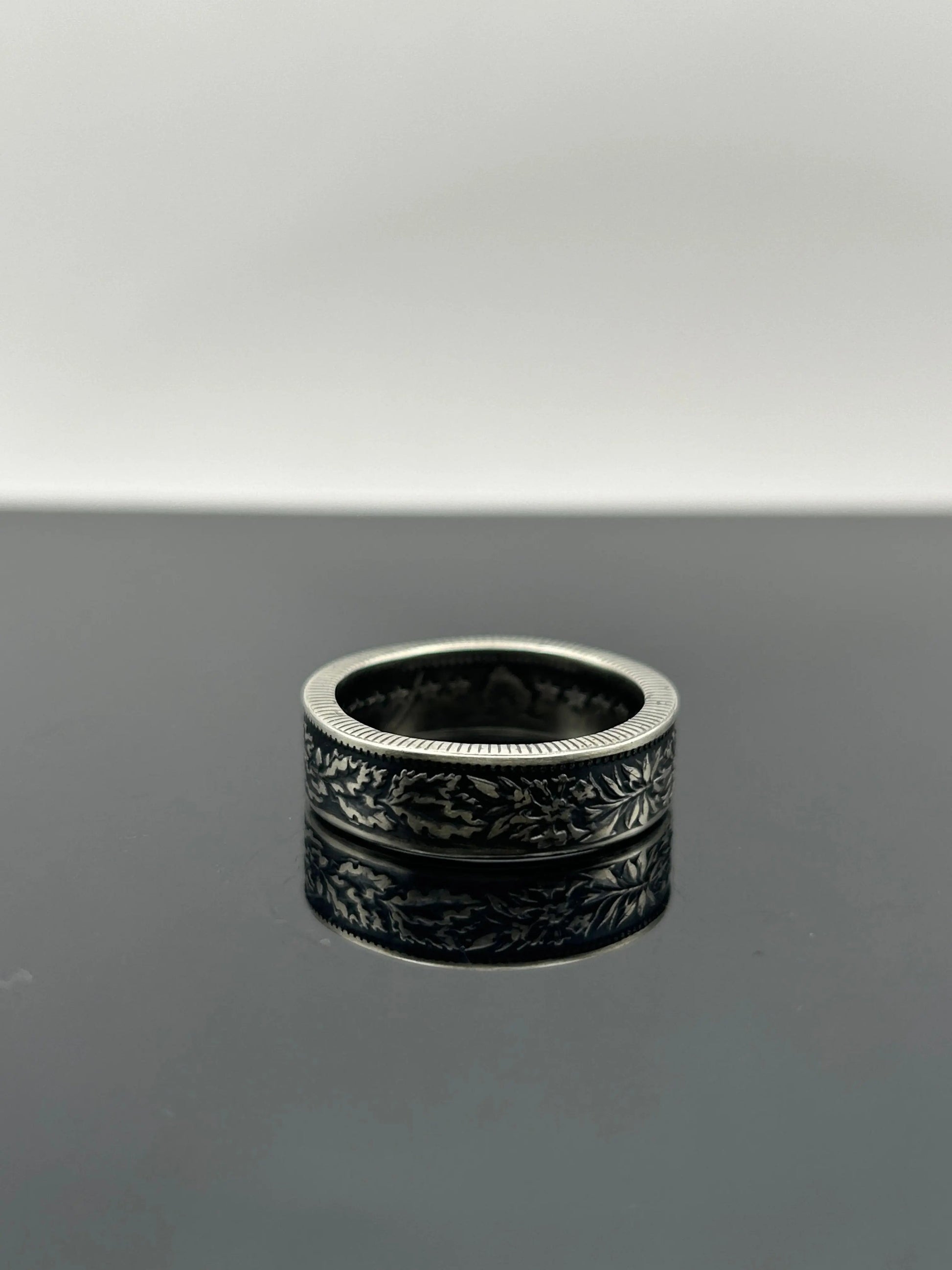 Bague pièce de monnaie 2 francs SUISSE en argent massif MONNAIA