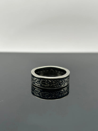 Bague pièce de monnaie 2 francs SUISSE en argent massif MONNAIA