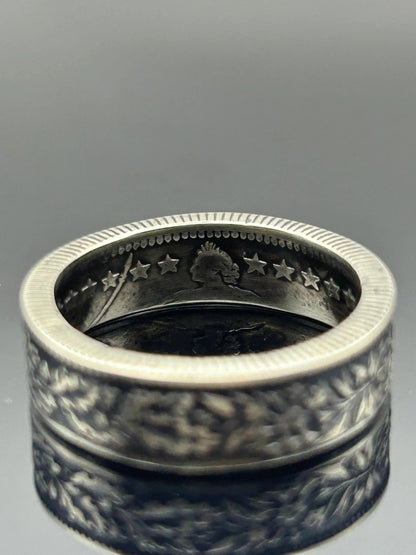 Bague pièce de monnaie 2 francs SUISSE en argent massif MONNAIA