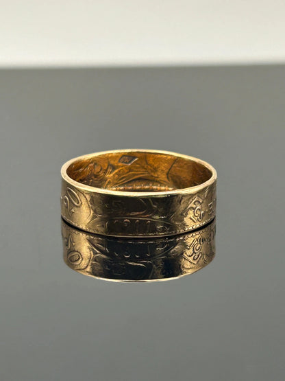 Bague pièce de monnaie 20 francs Coq Dieu protège la France en or massif MONNAIA