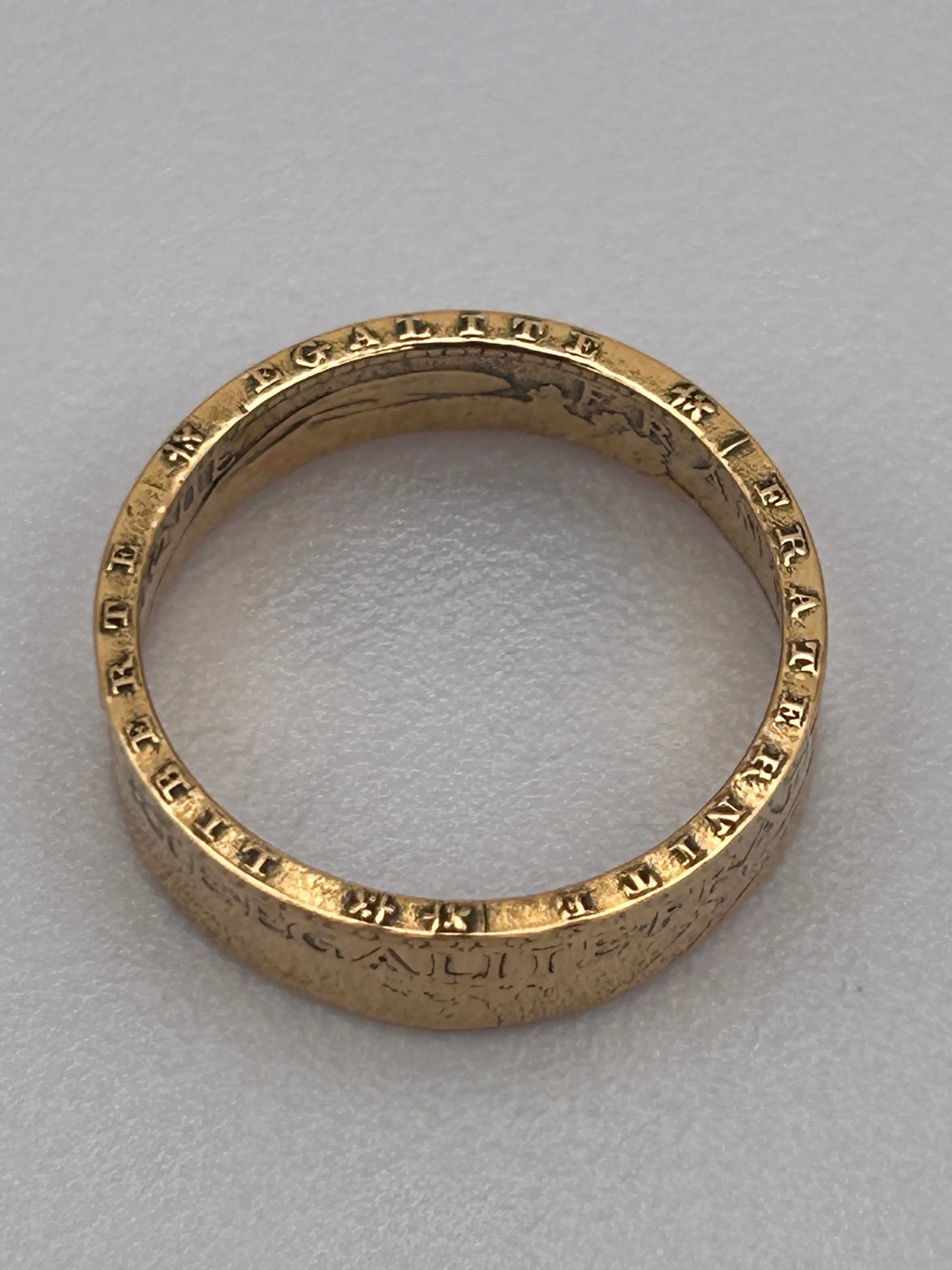 Bague pièce de monnaie 20 francs Coq Dieu protège la France en or massif MONNAIA
