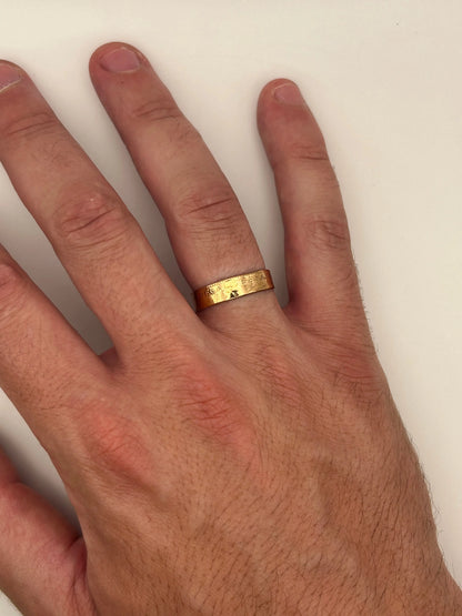Bague pièce de monnaie 20 francs Coq Dieu protège la France en or massif MONNAIA