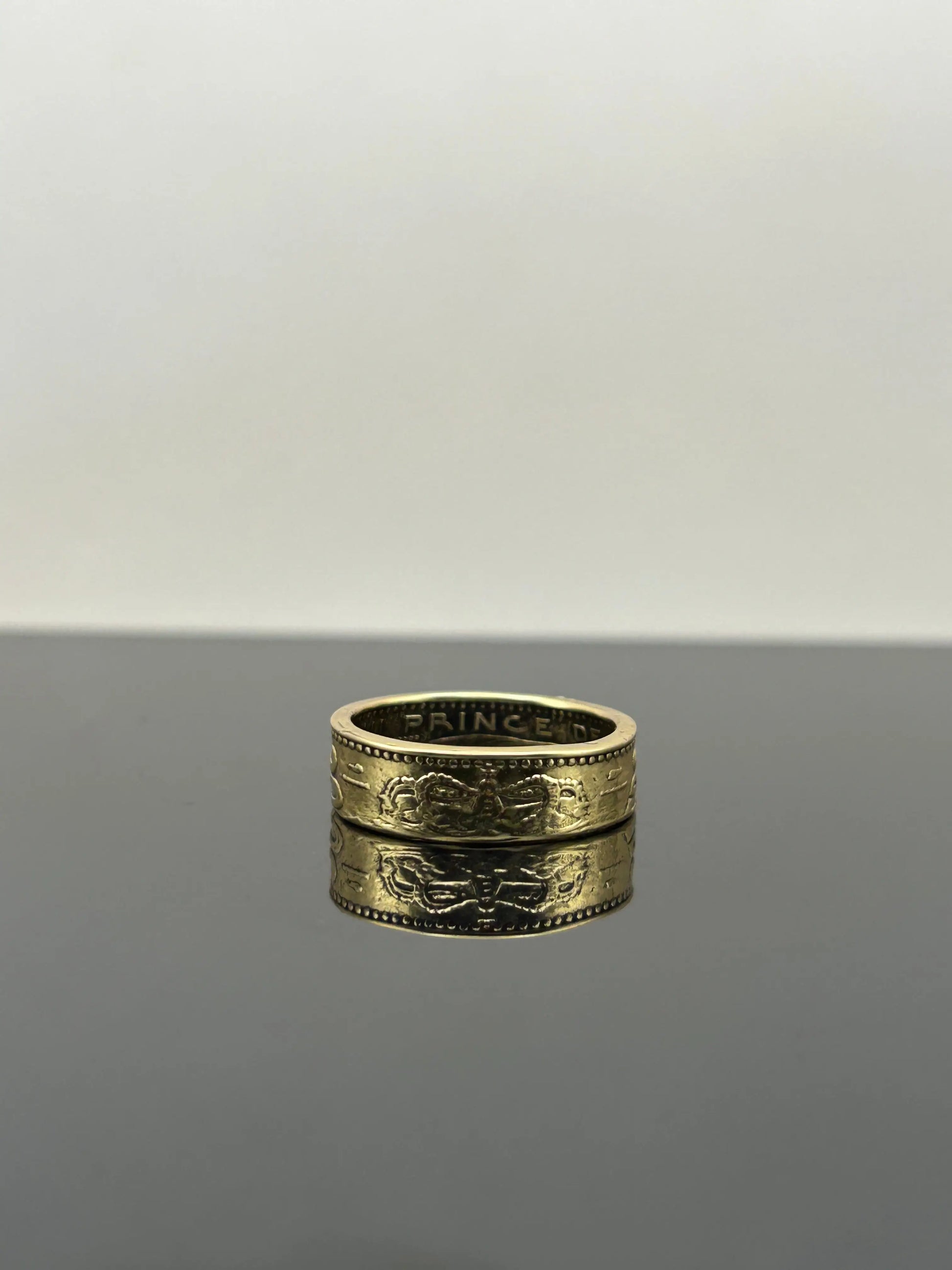 Bague pièce de monnaie 20 francs Monaco MONNAIA