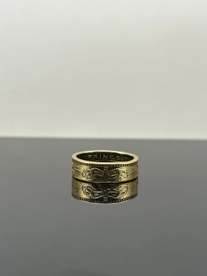 Bague pièce de monnaie 20 francs Monaco MONNAIA