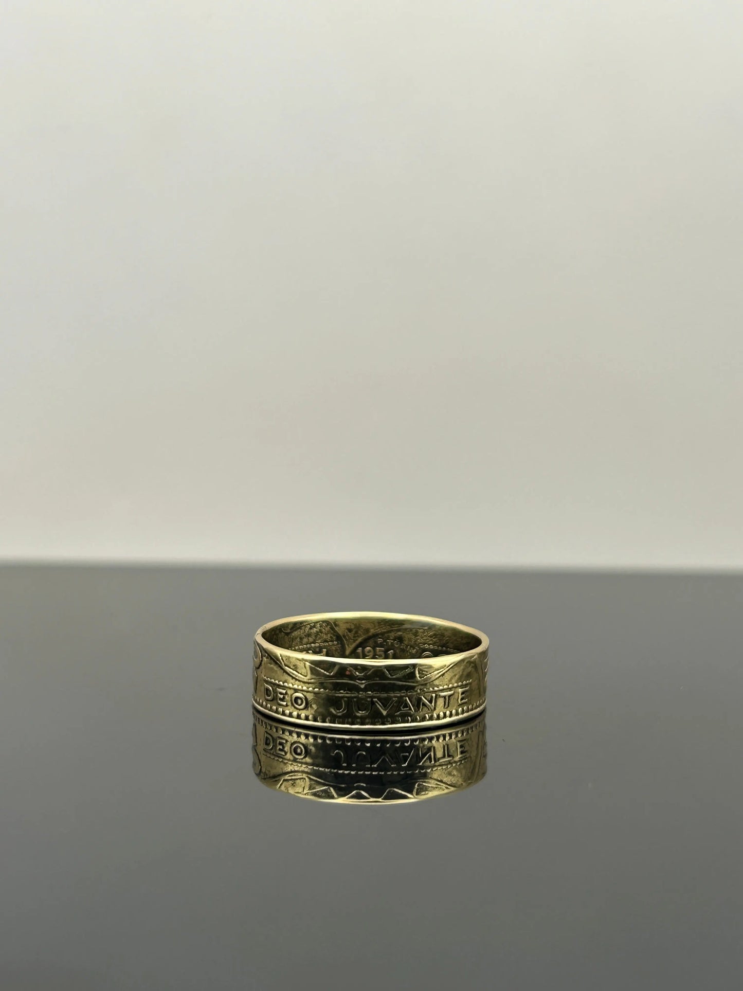 Bague pièce de monnaie 20 francs Monaco MONNAIA