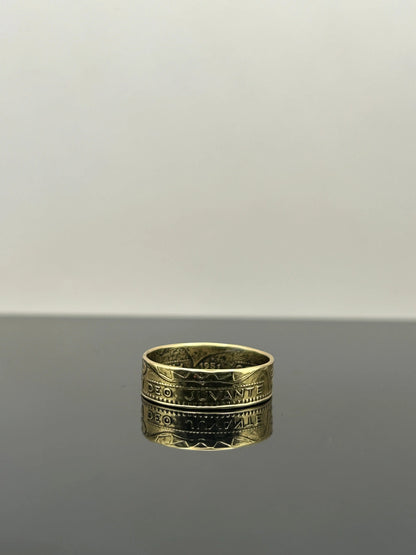 Bague pièce de monnaie 20 francs Monaco MONNAIA