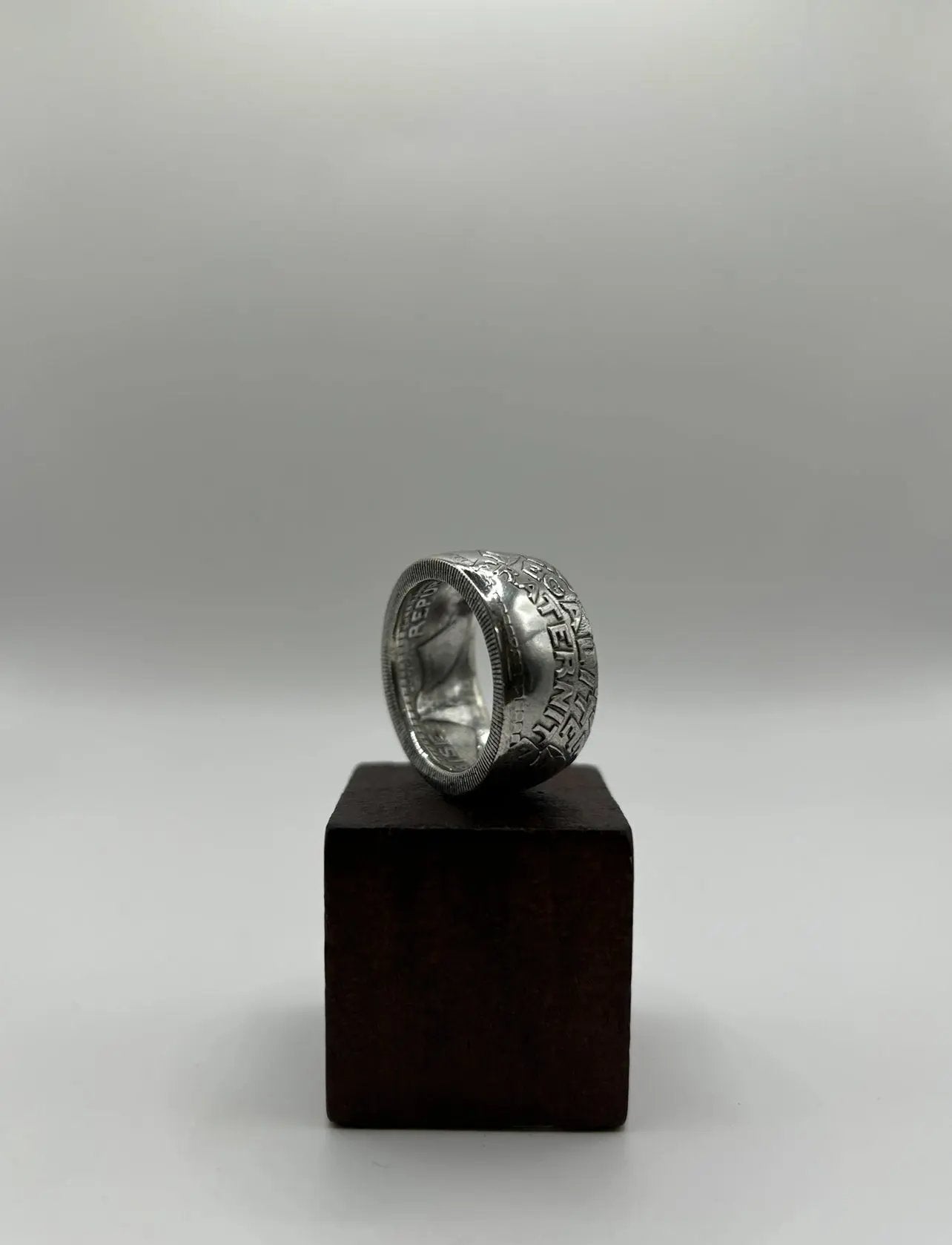 Bague pièce de monnaie 20 francs TURIN  (alliage d'argent 680/1000) MONNAIA