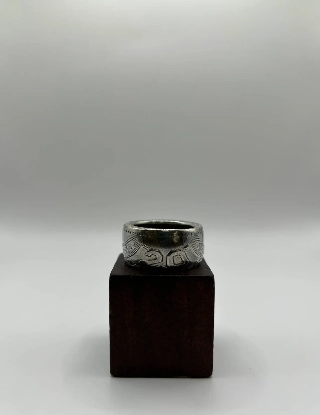 Bague pièce de monnaie 20 francs TURIN  (alliage d'argent 680/1000) MONNAIA