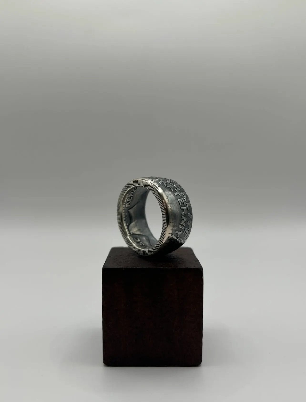 Bague pièce de monnaie 20 francs TURIN  (alliage d'argent 680/1000) MONNAIA