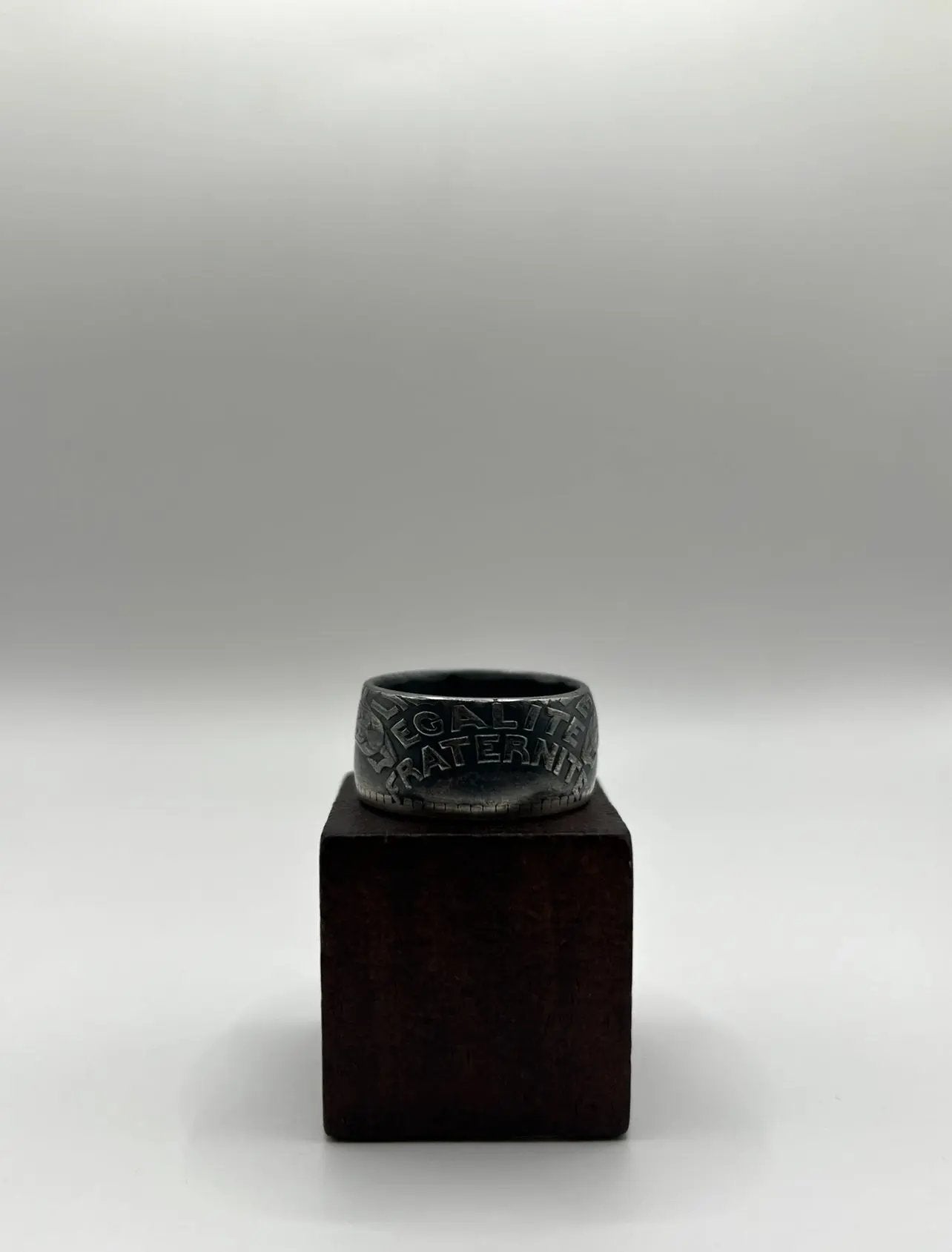 Bague pièce de monnaie 20 francs TURIN  (alliage d'argent 680/1000) MONNAIA