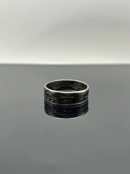 Bague pièce de monnaie 5 Escudos Portugais (alliage d’argent 650 %) MONNAIA