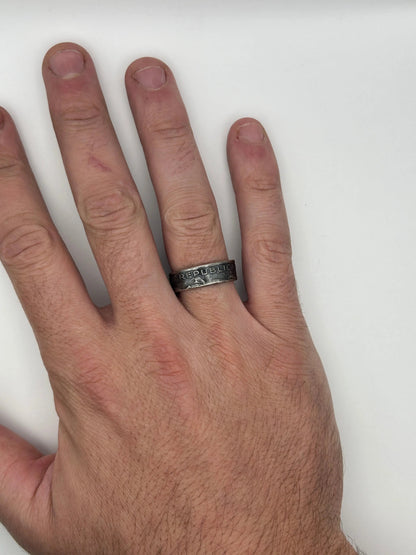 Bague pièce de monnaie 5 Escudos Portugais (alliage d’argent 650 %) MONNAIA