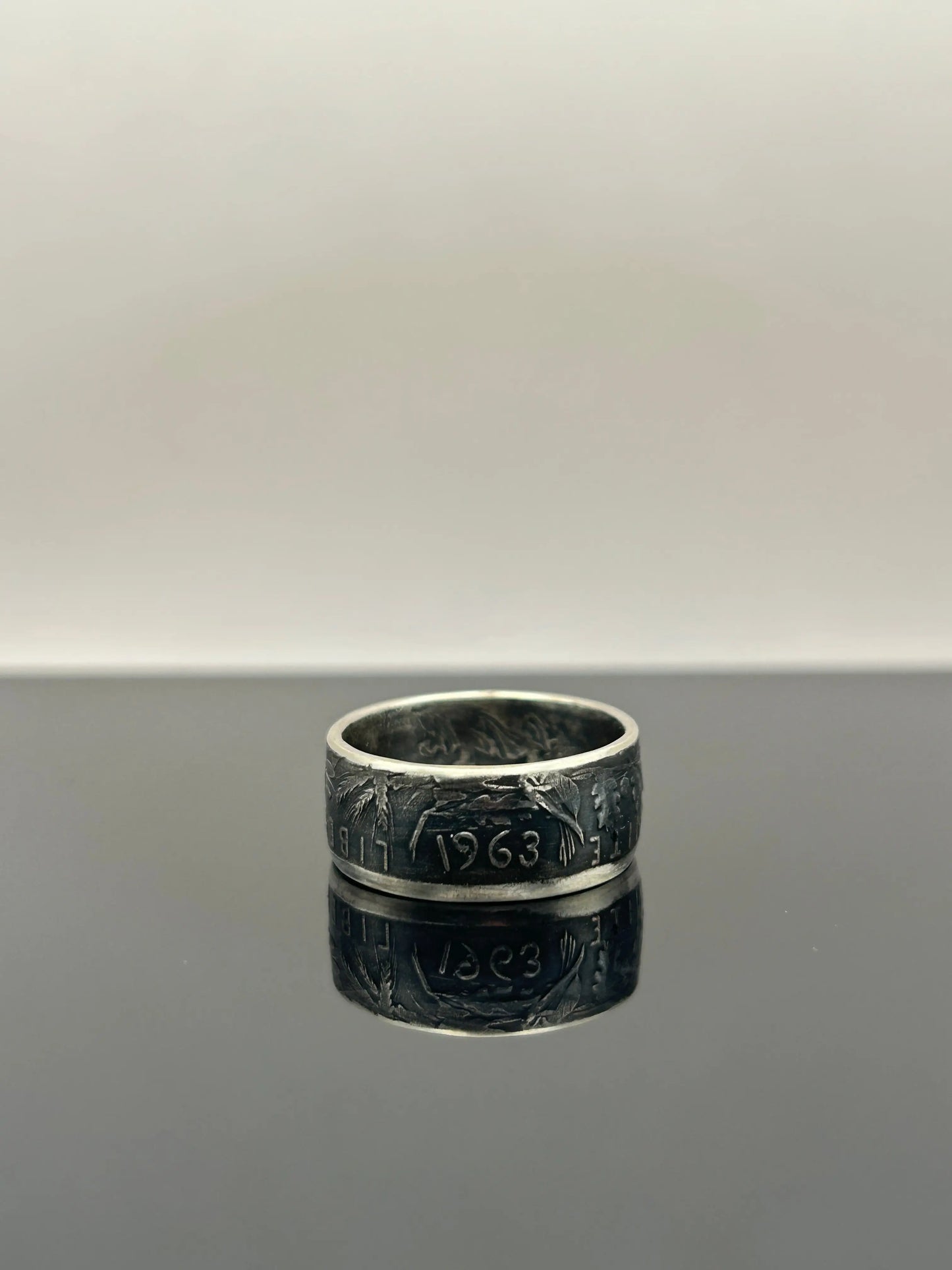 Bague pièce de monnaie 5 francs semeuse en argent massif Monnaia, bijou artisanal unique